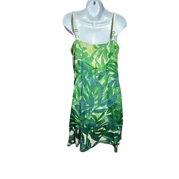 CAbi Green Frond Castaway Tropical Dress Size Small Sleeveless green print - Picture 7 of 11
